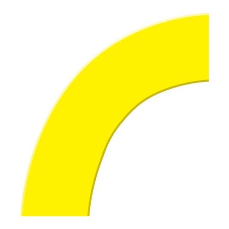 Accuform Accuform Tough-Mark Floor Marking Shape, 6inx6in 45 Corner, Yellow PTP211YL